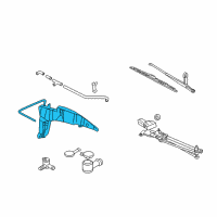 OEM 2000 Ford Focus Washer Reservoir Diagram - 3S4Z-17618-BB