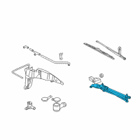 OEM 2006 Ford Focus Wiper Linkage Diagram - 7S4Z17508C