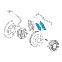 OEM Chevrolet Avalanche 2500 Pad Kit, Front Disc Brake Diagram - 18048101