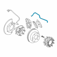 OEM 2004 Chevrolet Express 1500 Brake Hose Diagram - 19366788