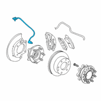 OEM 2021 GMC Savana 3500 Front Speed Sensor Diagram - 84327585