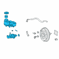 OEM Lexus UX200 Cylinder Sub-Assembly, B Diagram - 47201-76020