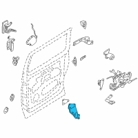 OEM 1999 Nissan Quest Roller Assy-Slide Door, Lower RH Diagram - 82420-7B030