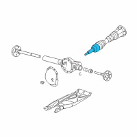 OEM Dodge Dakota Boot Pkg-Half Shaft Diagram - 4883327