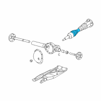 OEM 2000 Dodge Dakota Drivers Side Cv Intermediate Shaft Diagram - 5015964AA