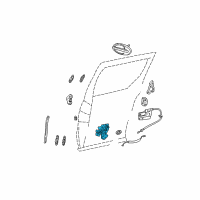 OEM 2004 Ford Freestar Latch Assembly Diagram - 5F2Z-17264A00-BA