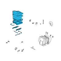OEM 2003 Toyota RAV4 Cushion Assembly Diagram - 71460-42420-B2