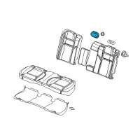 OEM Dodge Magnum Cup Holder Diagram - 1AN611DVAA