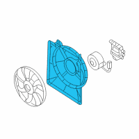 OEM Kia Sedona Fan SHROUD Diagram - 253504D910