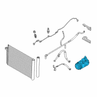 OEM 2011 BMW 528i Air Conditioning Compressor Diagram - 64-52-9-165-808