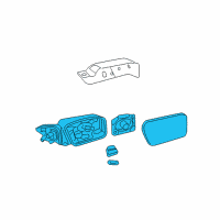 OEM 2011 Mercury Milan Mirror Assembly Diagram - BE5Z-17683-BA