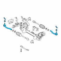 OEM 2019 Infiniti Q60 Socket-Kit Side Rod Outer Diagram - D8640-6HL0A