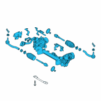 OEM 2019 Infiniti Q50 Gear & Linkage Sub Assembly-Power Steering Diagram - 49004-6HL1A