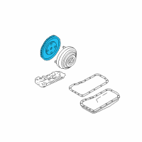 OEM 2000 Ford Contour Flywheel Diagram - F7RZ-6375-AA