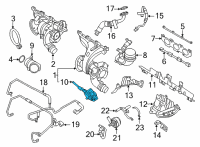 OEM BMW X4 SET WASTEGATE VALVE ACTUATOR Diagram - 11-65-8-469-143