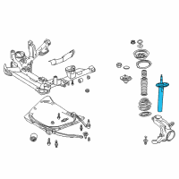 OEM 2007 BMW X3 Front Left Suspension Strut Diagram - 31-31-3-453-523