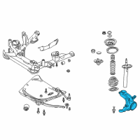 OEM 2006 BMW X3 Right Carrier Diagram - 31-21-3-412-020