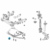 OEM 2005 BMW X3 Set Rubber Mounting For Pull Rod Diagram - 31-12-0-307-882