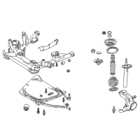 OEM 2009 BMW X3 Control Arm Bolt Diagram - 31176780241
