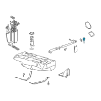 OEM Chevrolet Cavalier Cap Asm, Fuel Tank Filler Diagram - 19207873