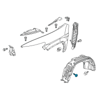 OEM 2018 Jeep Cherokee Shield-WHEELHOUSE Diagram - 68209688AE