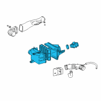 OEM 1996 Toyota Tacoma Air Inlet Assembly Diagram - 22020-07051