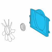 OEM 2003 Dodge Sprinter 2500 SHROUD-Fan Diagram - 5104130AA