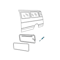 OEM Dodge B3500 Door Lock Actuator Diagram - 4081574