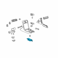 OEM 2009 Chevrolet Corvette Cup Holder Diagram - 15838450