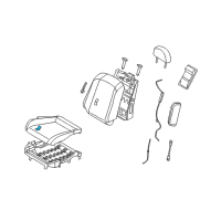 OEM 2004 Infiniti G35 Pad-Front Seat Cushion Diagram - 87361-AM300