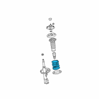 OEM 2005 Pontiac Vibe Front Springs Diagram - 88970153