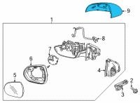 OEM 2022 Chevrolet Trailblazer Mirror Cover Diagram - 42739391