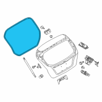 OEM Ford Fiesta Weatherstrip Diagram - BE8Z-5843720-A