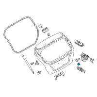 OEM 2012 Ford Fiesta Striker Plate Screw Diagram - -W705125-S303