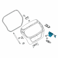 OEM 2014 Ford Fiesta Latch Diagram - BE8Z-5843150-A