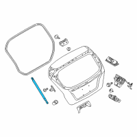 OEM 2016 Ford Fiesta Lift Cylinder Diagram - BE8Z-58406A10-A