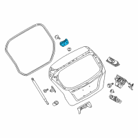 OEM Ford Fiesta Hinge Diagram - 8A6Z-5842900-A