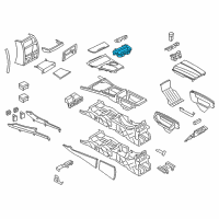 OEM 2011 BMW 535i GT xDrive Drink Holder Diagram - 51-16-9-142-166