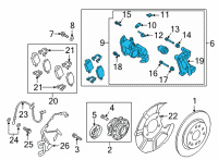 OEM 2021 Kia Sorento Brake Assy-Rr Wheel Diagram - 58210P2300