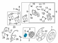 OEM 2022 Hyundai Santa Fe Rear Bearing Sensor Diagram - 58980-P2100