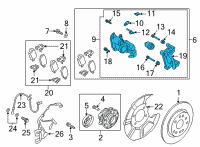 OEM 2021 Kia Sorento Caliper Kit-Rr Brake Diagram - 58311P2A30