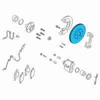 OEM 2019 Ford EcoSport Rotor Diagram - GN1Z-1125-C