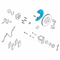 OEM 2020 Ford EcoSport Splash Shield Diagram - CN1Z-2K004-B