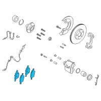 OEM 2019 Ford EcoSport Front Pads Diagram - GN1Z-2001-J