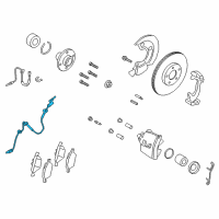 OEM 2020 Ford EcoSport Front Speed Sensor Diagram - GN1Z-2C204-B