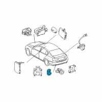 OEM 2007 Lexus IS350 Sensor, Ultrasonic Diagram - 89341-30010-A5