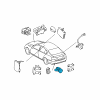 OEM Lexus IS250 Sensor, Ultrasonic, NO.2 Diagram - 89341-30021-B4