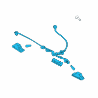 OEM Hyundai Tucson Lamp Assembly-License Diagram - 92501-D3101