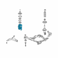 OEM 2001 Oldsmobile Silhouette Front Springs Diagram - 22133038