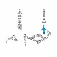 OEM 1997 Pontiac Trans Sport Strut Diagram - 88965467